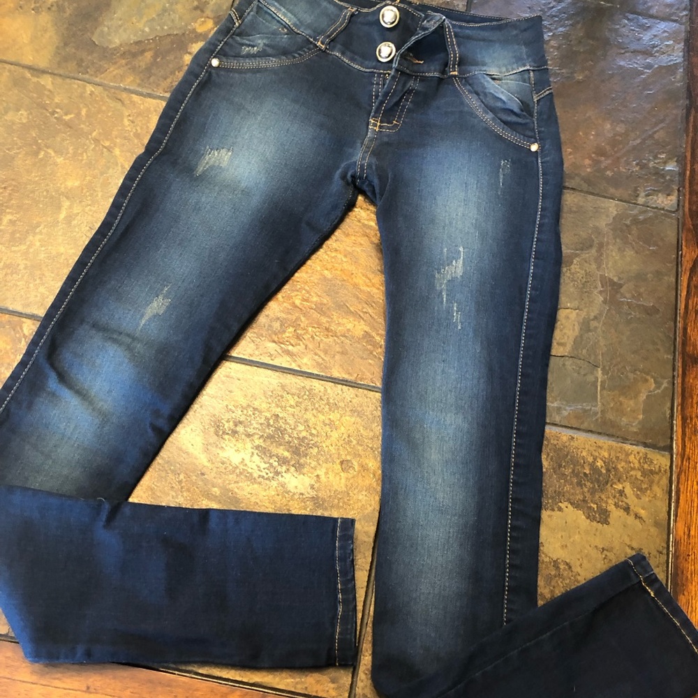 Janforest distressed denim jeans - Picture 1 of 8